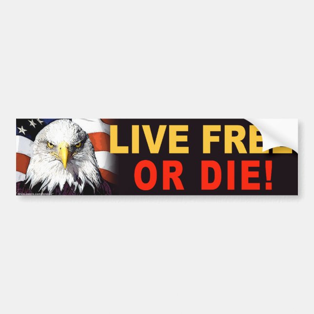 autocollant anti-Obama "Live Free or Die" (Devant)