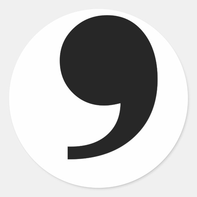 Autocollant Apostrophe/Comma (Devant)