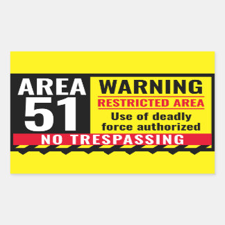 Autocollant AREA 51