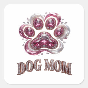Autocollant Art Bold Gold DOG MOM