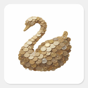 Autocollant Art Bold Silver GOLDEN SWAN