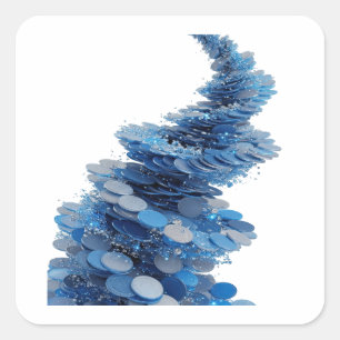 Autocollant Art Décalcomanie ADN Foncé Gris