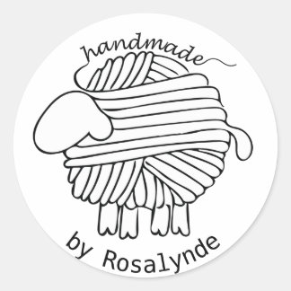 Autocollant "artisanal par" pour mouton à fils