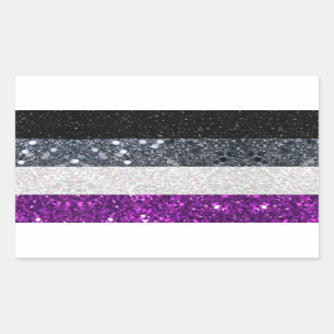 Autocollant asexuel de parties scintillantes de