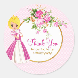 Autocollant assez blond de Merci de princesse