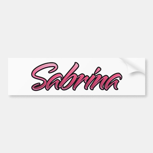 Autocollant Aufkleber rose pâle Sabrina (Devant)