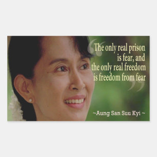Autocollant Aung San Suu Kyi