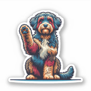 Autocollant Aussiedoodle Vinyl Waterproof