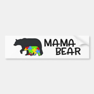 Autocollant Autism Mama Bear Vinyl Decal - Camion 