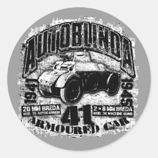 Autocollant Autoblinda 41 Classic Round Sticker