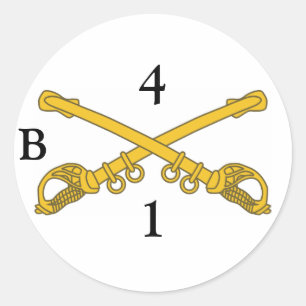 Autocollant avec 4cav les insignes, 4, 1, B