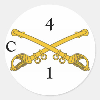 Autocollant avec insigne 4cv, 4, 1, C