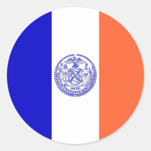 Autocollant avec le drapeau de New York City