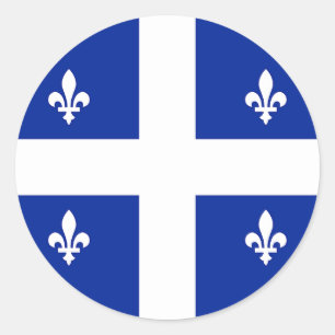 Autocollant avec le drapeau du Québec, Canada