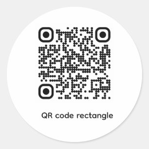 Autocollant avec test de code QR