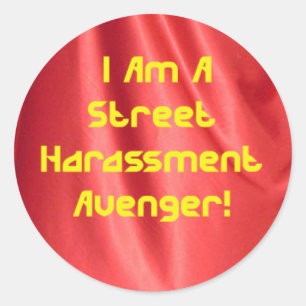 Autocollant Avenger de harcèlement de rue