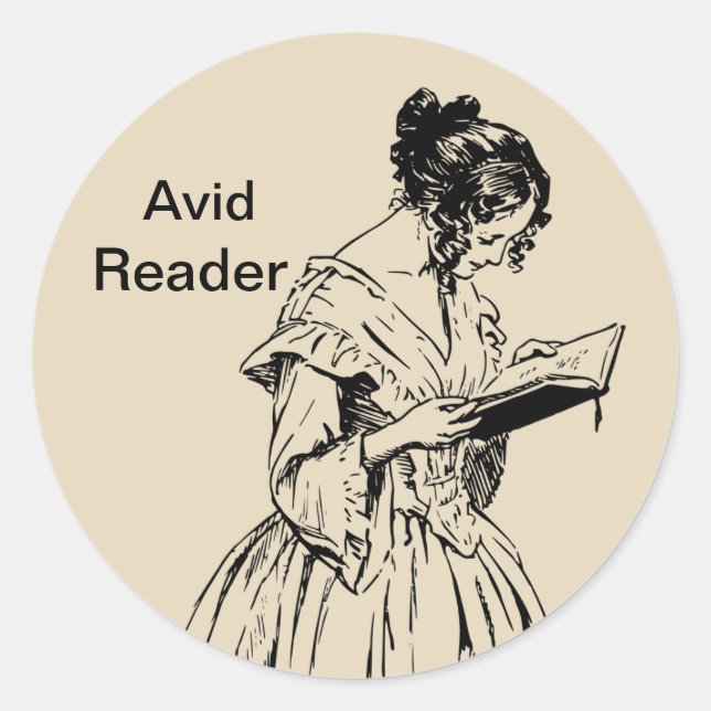 Autocollant avide de lecteur (Devant)