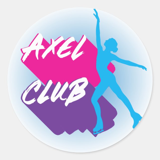 autocollant "Axel club" (Devant)