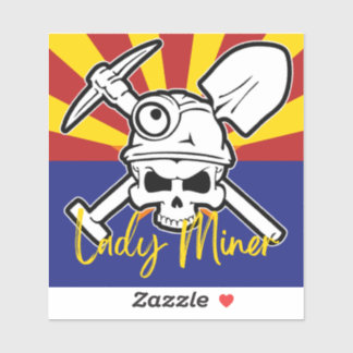 Autocollant AZ Lady Miner