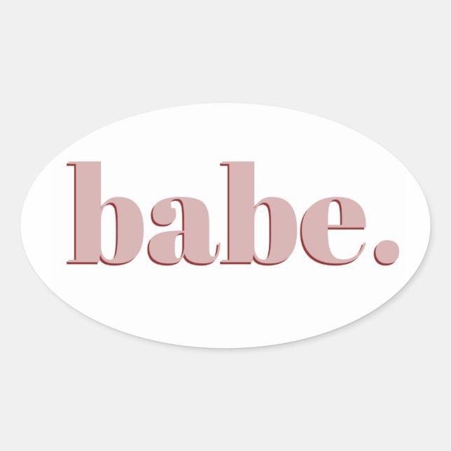Autocollant Babe (Devant)
