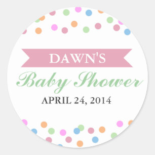 Autocollant Baby Shower Sprinkle