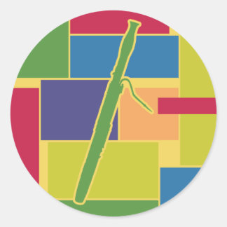 Autocollant Basson Colorblocks