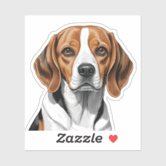 Autocollant Beagle adorable - Cadeau Amoureux des
