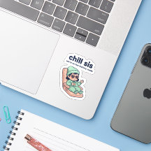 Autocollant bébé drôle Chill Sis – Mode batterie f