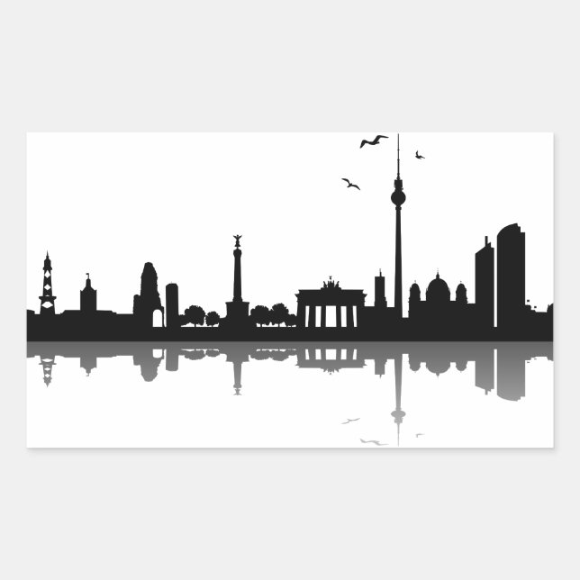 Autocollant Berlin Skyline (Devant)