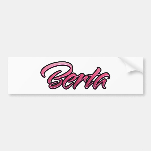 Autocollant Berta rose pâle Aufkleber (Devant)