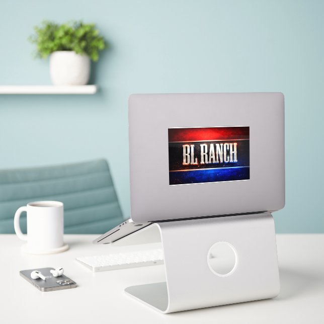 Autocollant BL Ranch (Ordinateur portable sur le bureau)