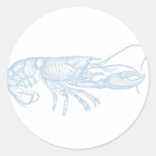 Autocollant bleu de homard
