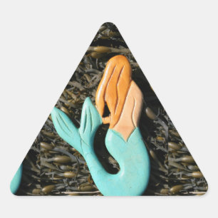 autocollant bleu de sirène