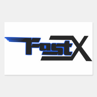 Autocollant bleu FastX