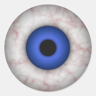 Autocollant bleu Iris Eyeball