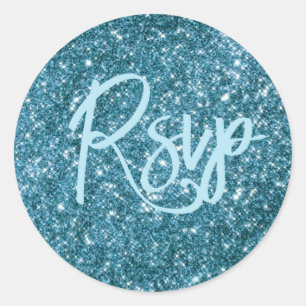 Autocollant bleu RSVP