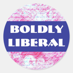 autocollant BOLDLY LIBERAL
