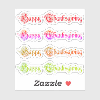 autocollant bon thanksgiving