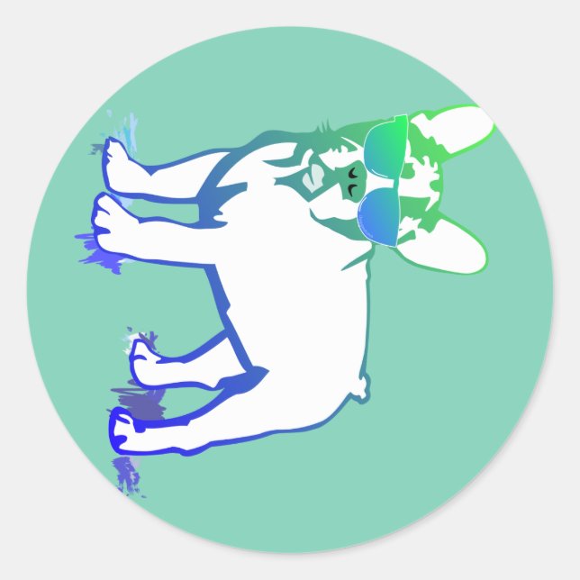 Autocollant Bouledogue Français intérieur (Devant)