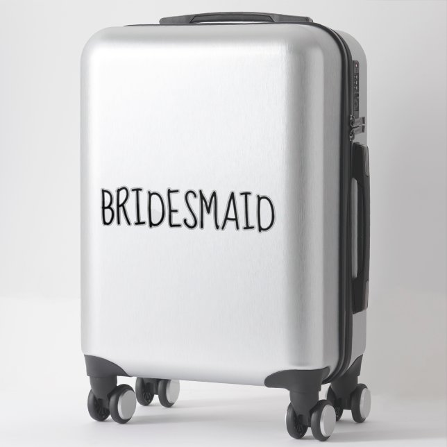 Autocollant Bridesmaid personnalisé (Sur valise)