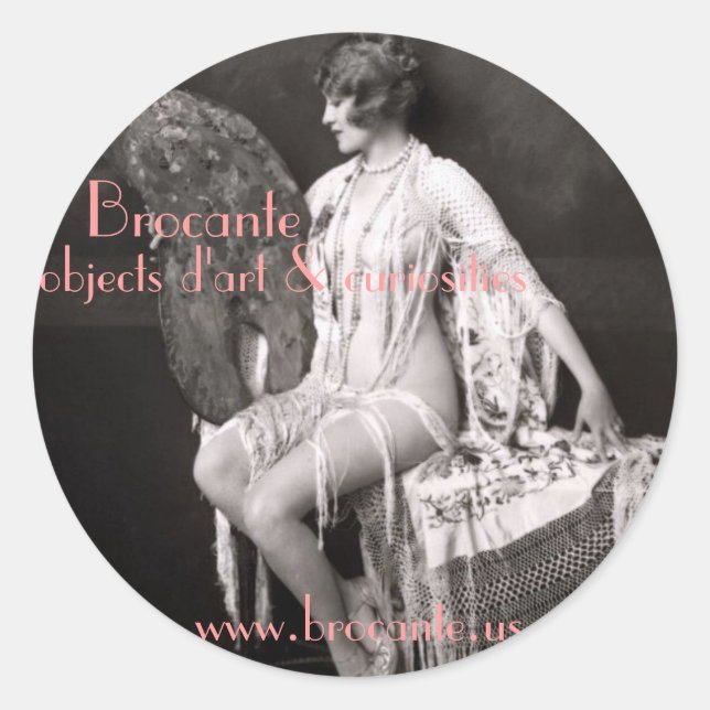 autocollant brocante (Devant)