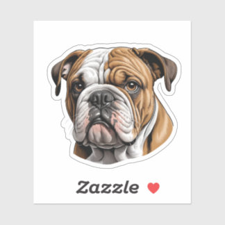 Autocollant Bulldog adorable - Cadeau Amoureux des