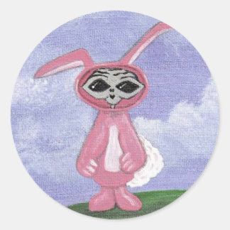 Autocollant Bunny Alien