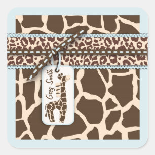 Autocollant C2 de garçon de safari