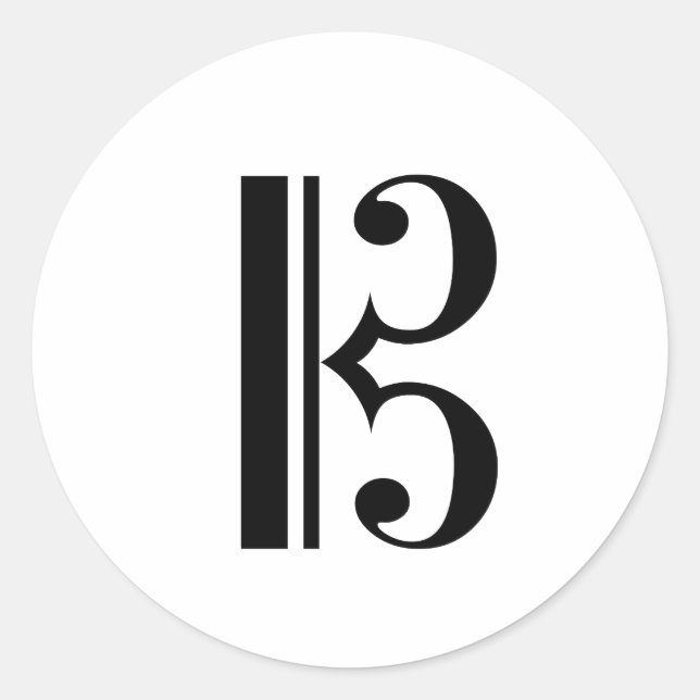 Autocollant C-Clef (Devant)