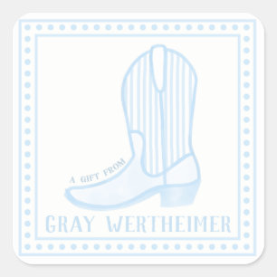 Autocollant cadeau Carré Boot Boys