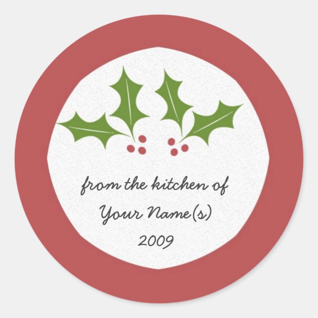 Autocollant cadeau de cuisine (Devant)