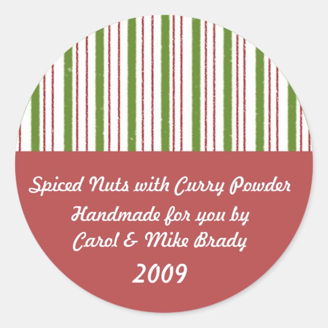 Autocollant cadeau de cuisine (Devant)