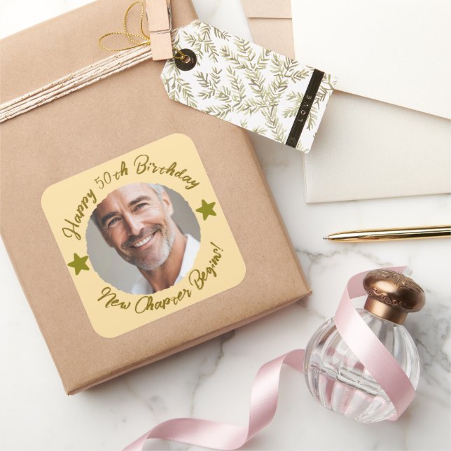 Autocollant cadeau de Merci personnalisé 50e anniv (Cadeaux)