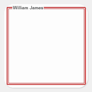 Autocollant cadeau de nom de monogramme très tradi